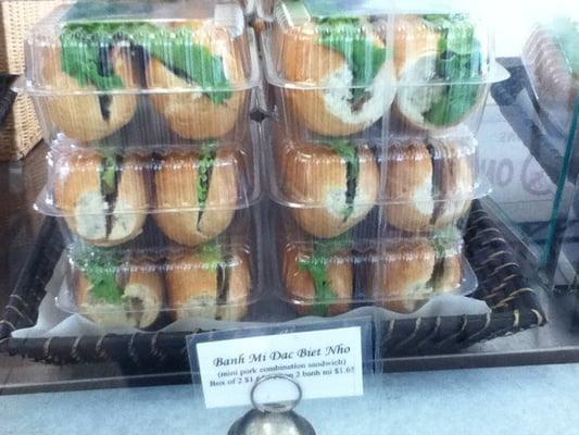 Mini pork combination sandwiches (2 ct) for $1.65