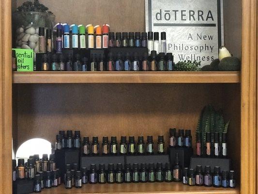 DōTERRA essential oils for aromatherapy appointments!