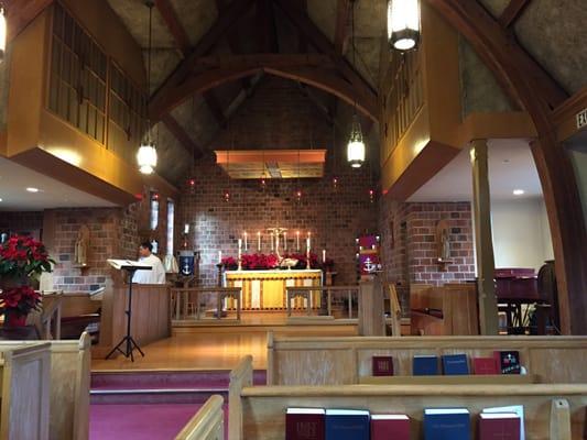 Interior of church facing the altar