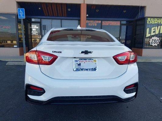 Chevy Cruze - After - Bumper damage repair