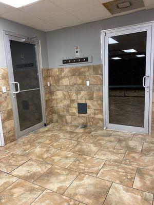 The locker rooms are always so clean! Here are the steam room and sauna in the women's locker room