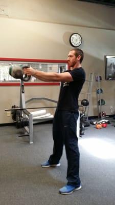 Kettle bell swings