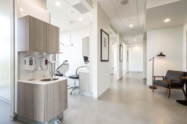 Pure Prosthodontics Houston - Treatment Room Corridor