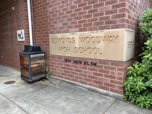 Sign by the main entrance, campus map off to the left, Thursday 25 July 2024.