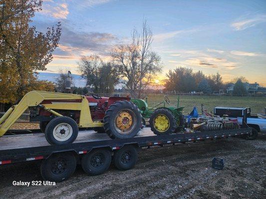 Hauling your equipment safely 
Commercial Driver certified