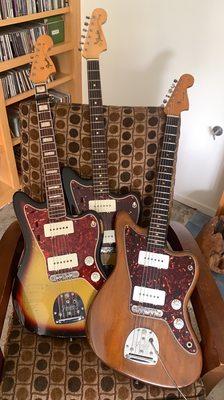 Joel did frets & set ups on all three of these beauties- a 1966, early 1965 and a 1963.