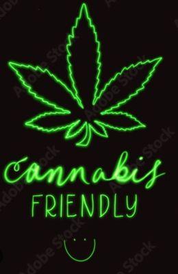 Yes we are Cannibus friendly! So come chill with your Bud Bedoe!