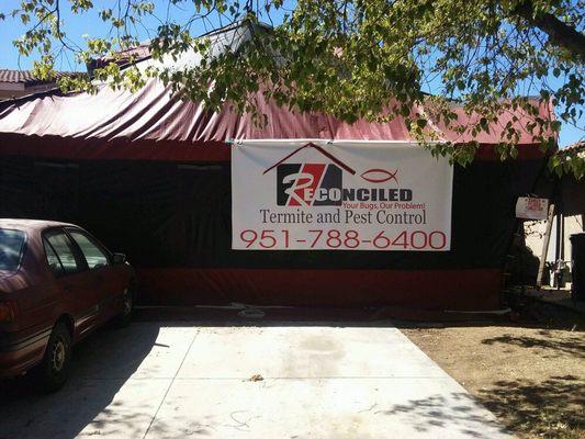 We provide Fumigation's as well as guaranteed local treatments for termites. :)