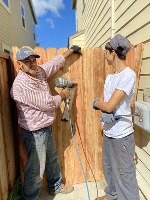 Fence in progress!!!!