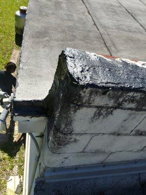 Roofing work