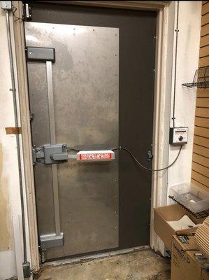 Fire door service and inspection