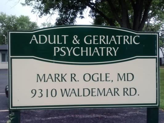 Dr. Mark Ogle office one blk west of Michigan. Easy to find.