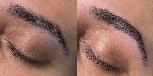 Before & After Brow Wax