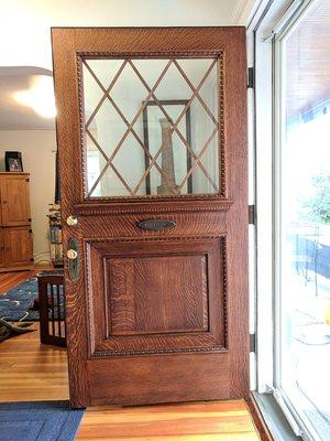 Original Entry Door Refinished