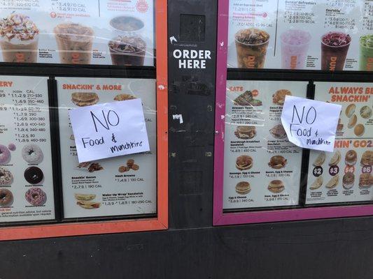 No food! No munchkins!