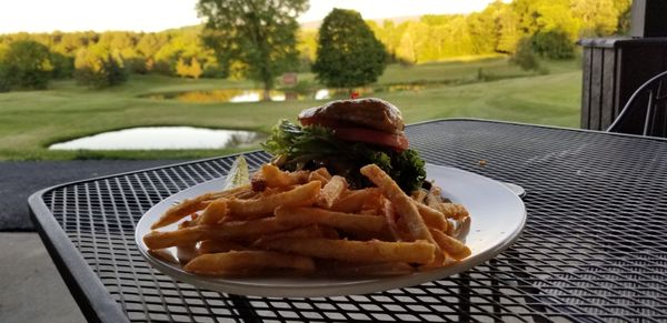 Our delicious hamburgers at the Pub...