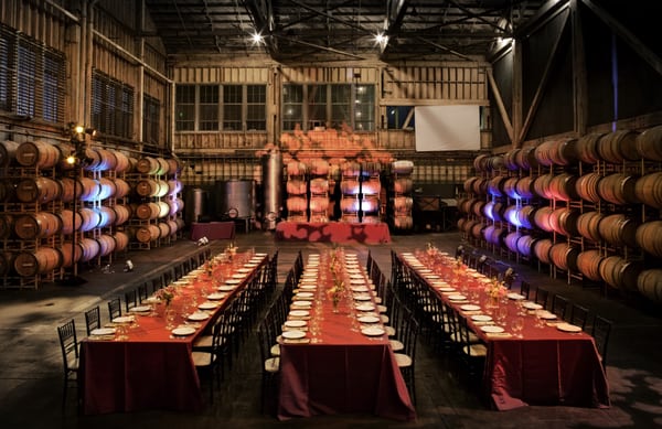 From a recent wedding at The Winery SF. Booked solid thru summer 2011. Call 415-735-8423 or email events@winery-sf.com for tour.