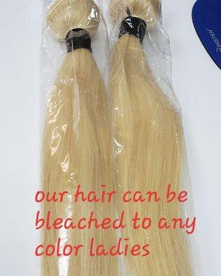 Ask us for bleached out bundles and lenght