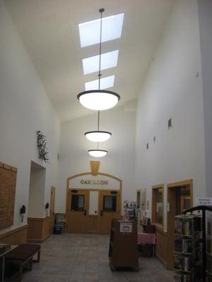 This is part of the entry foyer, complete with skylights for all the overcast days.