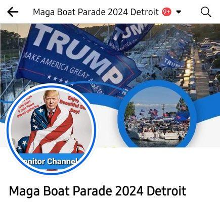 Bruce Post sponsors TRUMP with boat parade, MAGA trailers and TRUMP/MAGA paraphernalia sales