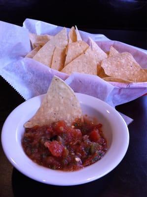 Chip and Salsa. Salsa is pretty good.