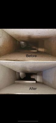 Ac ducts before and after pictures