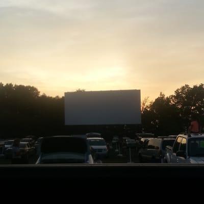 Perfect evening for a night at the drive in!