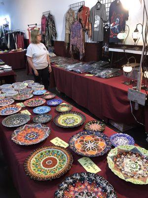 Beautiful handmade Greek plates & bowls