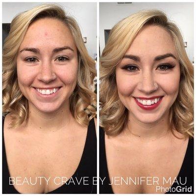 Getting ready for a stylized shoot! Makeup before and after!