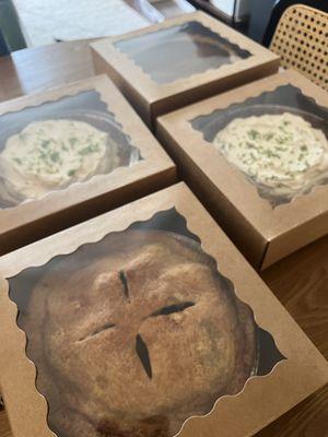 Pies ready for delivery!