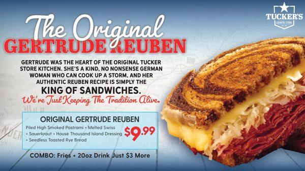 The Original Gertrude Reuben sandwich is the stuff of dreams.