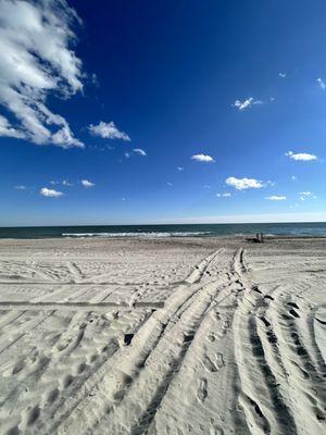 Too  chilly to hang out on the beach today. (50°)  I still love being here.