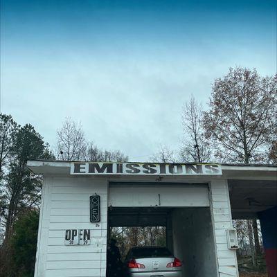 Emissions testing and car wash