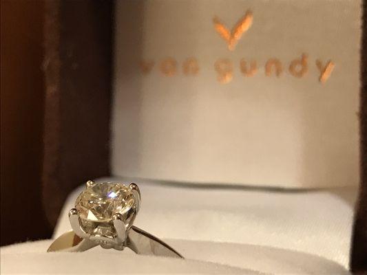 Absolutely beautiful GIA certified diamond solitaire :)