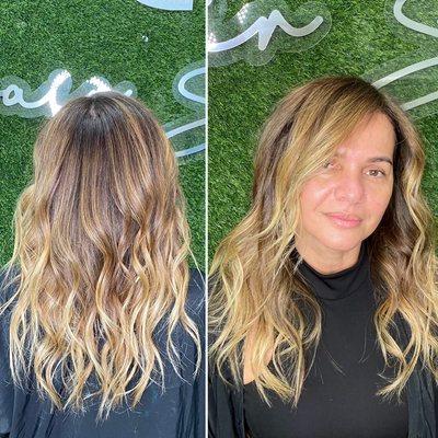 Honey balayage