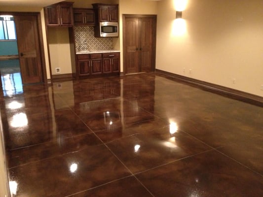 Stained and polyurethane sealer