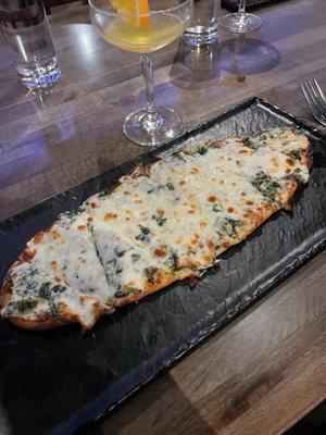 Spinach and artichoke flatbread