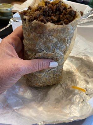 Asada burrito