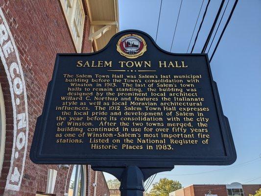 Salem Town Hall, Winston-Salem