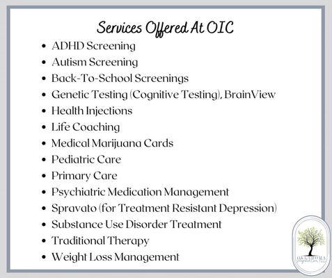 Services we offer