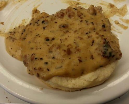 Sausage Gravy Biscuit