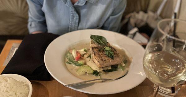 Green curry Salmon