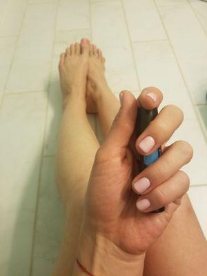 I am in love with my new gel manicure and pedicure!