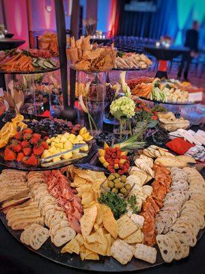 Charcuterie and fruit display table