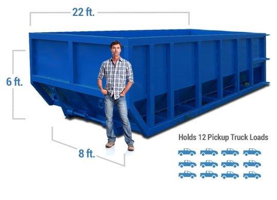 30 cubic yard dumpster