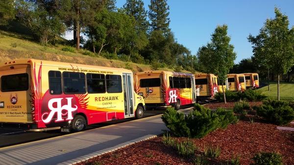 RedHawk Casino California - Bus Shuttle Wraps