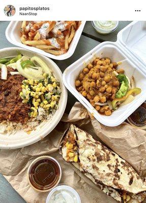 Rice Bowl  Samosa Naanwich Loaded Samosa Masala Fries