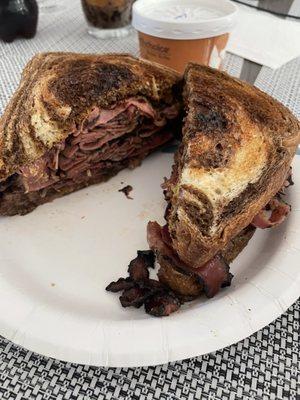 Pastrami on marble rye