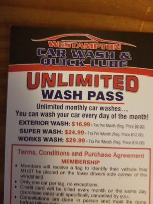 "You can wash your car every day of the month!"