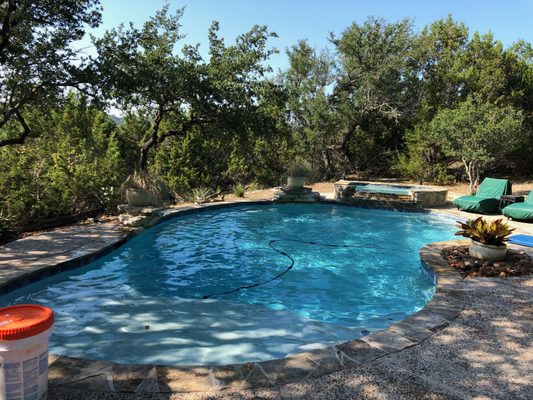 Pool Serviced by Colton at Clear Blue Pool Supply